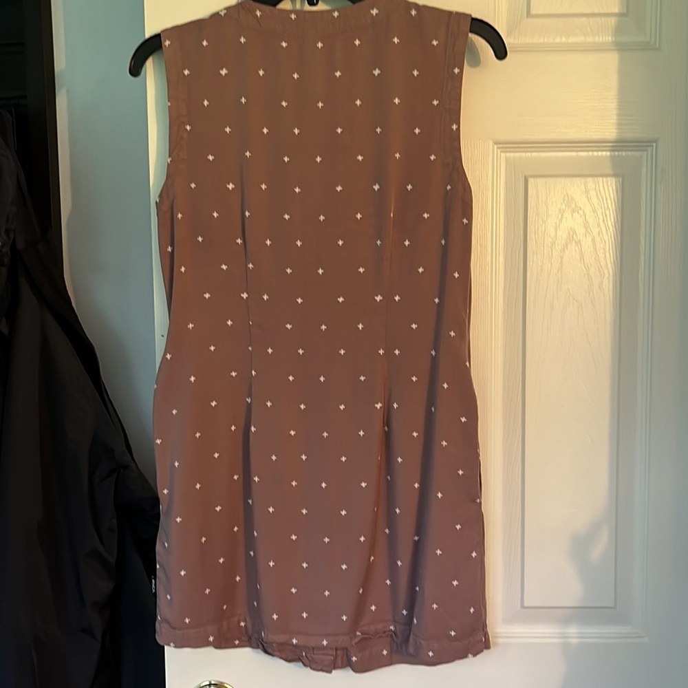 Rvca Fairness Button Front Mauve Cross Print Pock… - image 6